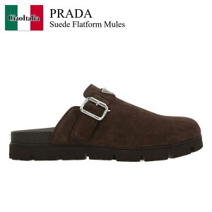 �y���ʌ���E�݌Ɍ���E�����ҏ����I�z �v���_ / Prada Suede Flatform Mules / 2S3003 F0003 / 2S3003 FG000054 F0003 / 2S3003F0003 / 2S3003FG000054F0003 / �T���_��