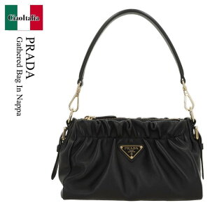 �y���ʌ���E�݌Ɍ���E�����ҏ����I�z �v���_ / ���΂� / �J�o�� / Prada Gathered Bag In Nappa / 1BC270 F0002 / 1BC270 VOOO2DX8 F0002 / 1BC270F0002 / 1BC270VOOO2DX8F0002 / �V�����_�[�o�b�O�E�|�V�F�b�g