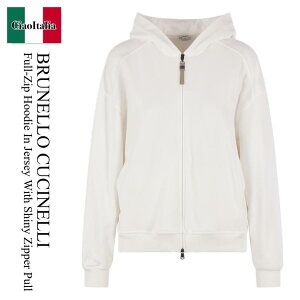�y���ʌ���E�݌Ɍ���E�����ҏ����I�z �u���l���N�`�l�� / Brunello Cucinelli Full-Zip Hoodie In Jersey With Shiny Zipp / MN05NHF406 / MN05NHF406 C7220 / MN05NHF406C7220 / �p�[�J�[�E�t�[�f�B