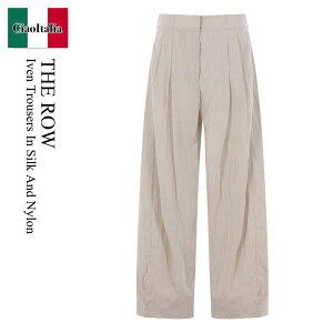 �y���ʌ���E�݌Ɍ���E�����ҏ����I�z �U�E���E / The Row Iven Trousers In Silk And Nylon / 10831 / 10831 W4403 SOG / 10831W4403SOG / �p���c