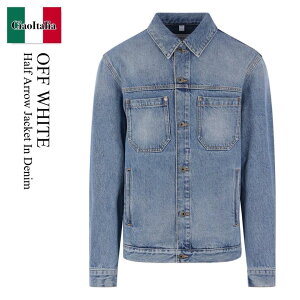 �y���ʌ���E�݌Ɍ���E�����ҏ����I�z �I�t�z���C�g / Off White Half Arrow Jacket In Denim / OMYE09QS26DEN002 / OMYE09QS26DEN002 4000 / OMYE09QS26DEN0024000 / �f�j���W���P�b�g