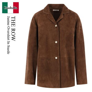 �y���ʌ���E�݌Ɍ���E�����ҏ����I�z �U�E���E / The Row Janine Overshirt In Suede / 10834 / 10834 L655 OAB / 10834L655OAB / ���U�[�W���P�b�g�E�R�[�g