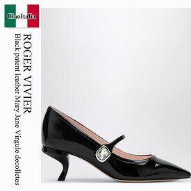 【数量限定・在庫限り・早い者勝ち！】 ロジェ・ヴィヴィエ / Roger Vivier Black Patent Leather Mary Jane Virgule Decollet / RVW63839280D1P / RVW63839280D1P B999 / RVW63839280D1PB999 / パンプス