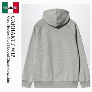�y���ʌ���E�݌Ɍ���E�����ҏ����I�z �J�[�n�[�g / Carhartt Wip Grey Heather Gold Hooded Chase Sweatshirt / I033661 / I033661 00MXX / I03366100MXX / �p�[�J�[�E�t�[�f�B