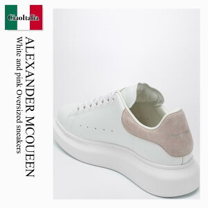 yʌE݌ɌEҏIz ALT_[E}bNC[ / Alexander Mcqueen White And Pink Oversized Sneakers / 553770 WIEF1 / 553770 WIEF1 9182 / 553770WIEF19182 / Xj[J[