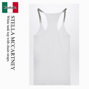 �y���ʌ���E�݌Ɍ���E�����ҏ����I�z �X�e���E�}�b�J�[�g�j�[ / Stella Mccartney White Tank Top With Chain Straps / 6J0353 3SPZ67 / 6J0353 3SPZ67 9000 / 6J03533SPZ679000 / �^���N�g�b�v