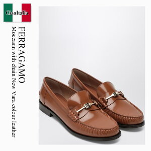 yʌE݌ɌEҏIz tFK / Ferragamo Moccasin With Chain New Vara Colour Leather / 781012 / 781012 NV / 781012NV / [t@[EIbNXtH[h