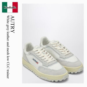 yʌE݌ɌEҏIz I[g[ / Autry White Grey Leather And Mesh Low Clc Trainer / LDLWAK01 / LDLWAK01 AK01 / LDLWAK01AK01 / Xj[J[