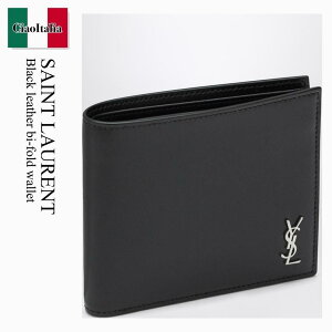 yʌE݌ɌEҏIz T[ / Saint Laurent Black Leather Bi-Fold Wallet / 607727 1JB0E / 607727 1JB0E 1000 / 6077271JB0E1000 / ܂肽ݍz