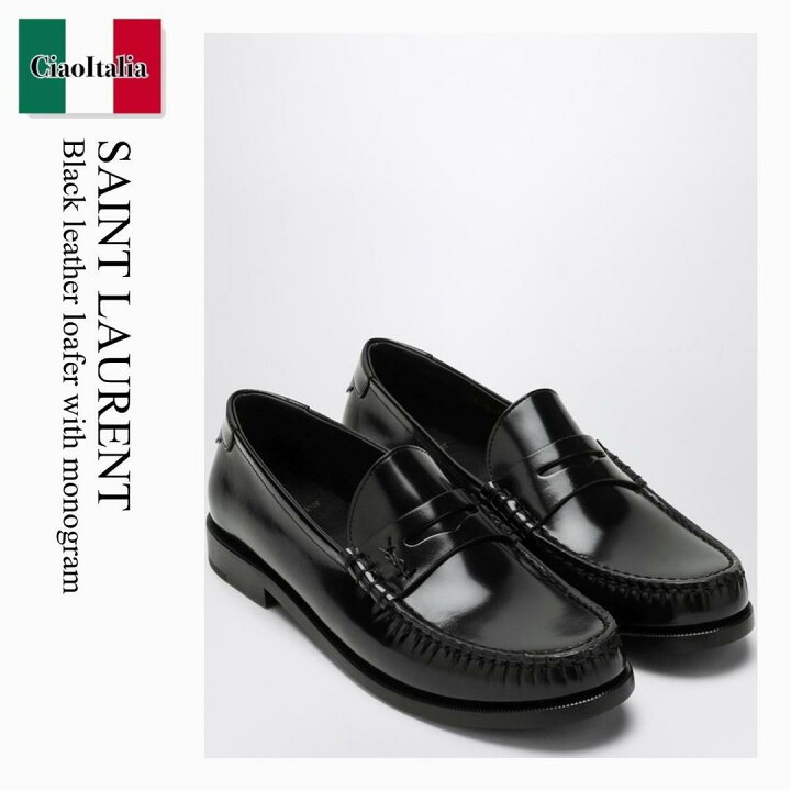 SAINT LAURENT Men Loafers Black 756049AO9TT 1000