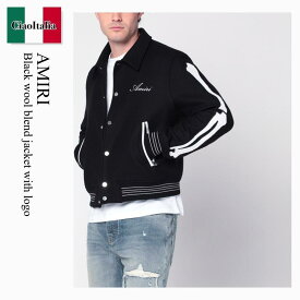【数量限定・在庫限り・早い者勝ち！】 アミリ / Amiri Black Wool Blend Jacket With Logo / AMOUVY1007WO / AMOUVY1007WO 099 / AMOUVY1007WO099 / ジャケットその他