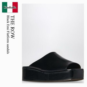 【数量限定・在庫限り・早い者勝ち!】 ザ・ロウ / The Row Black Emi Flatform Sandals / F1597L604 / F1597L604 BLK / F1597L604BLK / サンダル・ミュール