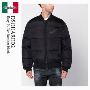 yʌE݌ɌEҏIz fB[XNGA[h / Dsquared2 Easy Puffer Bomber Black / S74AM1612 S53817 / S74AM1612 S53817 900 / S74AM1612S53817900 / MA-1