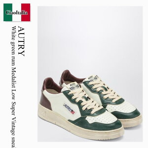 �y���ʌ���E�݌Ɍ���E�����ҏ����I�z �I�[�g���[ / Autry White Green Rum Medalist Low Super Vintage Sneakers / AVLMSV52 / AVLMSV52 SV52 / AVLMSV52SV52 / �X�j�[�J�[