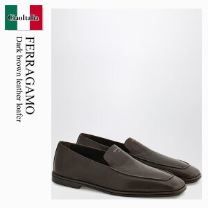 yʌE݌ɌEҏIz tFK / Ferragamo Dark Brown Leather Loafer / 784094 / 784094 TM / 784094TM / hXV[YEvCErWlXV[Y