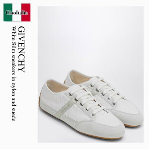 �y���ʌ���E�݌Ɍ���E�����ҏ����I�z �W�o���V�B / Givenchy White Silm Sneakers In Nylon And Suede / BH00AZH1WL / BH00AZH1WL 100 / BH00AZH1WL100 / �X�j�[�J�[