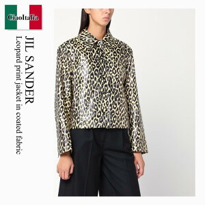 �y���ʌ���E�݌Ɍ���E�����ҏ����I�z �W���T���_�[ / Jil Sander Leopard Print Jacket In Coated Fabric / J02SW0042 J60090 / J02SW0042 J60090 272 / J02SW0042J60090272 / �W���P�b�g