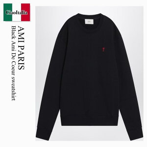 �y���ʌ���E�݌Ɍ���E�����ҏ����I�z �A�~�A���N�T���h���}�e���b�V / Ami Paris Black Ami De Coeur Sweatshirt / BFUSW035U730 / BFUSW035U730 001 / BFUSW035U730001 / �X�E�F�b�g�E�g���[�i�[