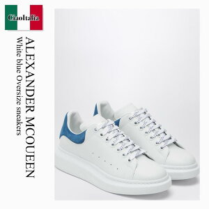 yʌE݌ɌEҏIz ALT_[E}bNC[ / Alexander Mcqueen White Blue Oversize Sneakers / 553680 WIAIH / 553680 WIAIH 9086 / 553680WIAIH9086 / Xj[J[