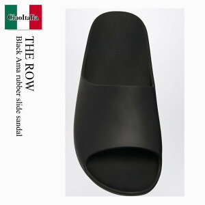 yʌE݌ɌEҏIz UEE / The Row Black Ama Rubber Slide Sandal / F1657RC4 / F1657RC4 BLK / F1657RC4BLK / T_E~[