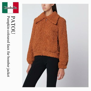 yʌE݌ɌEҏIz pgD / Patou Pumpkin-Coloured Faux Fur Bomber Jacket / OU0410220 / OU0410220 257P / OU0410220257P / u]