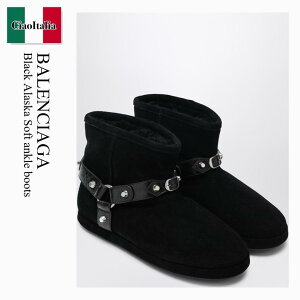 yʌE݌ɌEҏIz oVAK / Balenciaga Black Alaska Soft Ankle Boots / 845895 WBFC3 / 845895 WBFC3 1081 / 845895WBFC31081 / V[gu[cEu[eB
