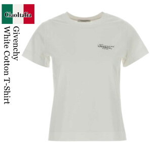 �y���ʌ���E�݌Ɍ���E�����ҏ����I�z �W�o���V�B / Givenchy White T-Shirt With Logo Print / BW70FJP7A7 / BW70FJP7A7 100 / BW70FJP7A7100 / T�V���c�E�J�b�g�\�[
