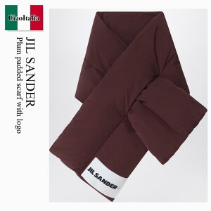 �y���ʌ���E�݌Ɍ���E�����ҏ����I�z �W���T���_�[ / Jil Sander Plum Padded Scarf With Logo / J47TE0001 J74276 / J47TE0001 J74276 602 / J47TE0001J74276602 / �}�t���[