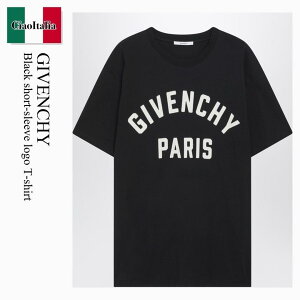 �y���ʌ���E�݌Ɍ���E�����ҏ����I�z �W�o���V�B / Givenchy Black Short-Sleeve Logo T-Shirt / BM71NK3YRS / BM71NK3YRS 004 / BM71NK3YRS004 / T�V���c�E�J�b�g�\�[