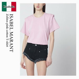�y���ʌ���E�݌Ɍ���E�����ҏ����I�z �C�U�x���}���� / Isabel Marant Zelitos Pink Cotton T-Shirt / TS0041 FAA1N41I / TS0041 FAA1N41I 40PI / TS0041FAA1N41I40PI / T�V���c�E�J�b�g�\�[
