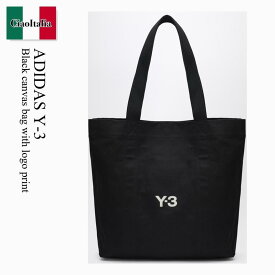 【数量限定・在庫限り・早い者勝ち！】 Y-3 / かばん / カバン / Adidas Y-3 Black Canvas Bag With Logo Print / KD4184 / KD4184 BLK / KD4184BLK / トートバッグ