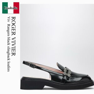 �y���ʌ���E�݌Ɍ���E�����ҏ����I�z ���W�F�E���B���B�G / Roger Vivier Viv Rangers Black Slingback Loafers / RVW54844180TNE / RVW54844180TNE B999 / RVW54844180TNEB999 / ���[�t�@�[�E�I�b�N�X�t�H�[�h