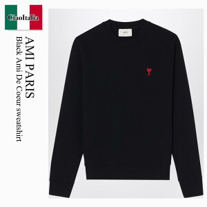 �y���ʌ���E�݌Ɍ���E�����ҏ����I�z �A�~�A���N�T���h���}�e���b�V / Ami Paris Black Ami De Coeur Sweatshirt / BFUSW035U730 / BFUSW035U730 001 / BFUSW035U730001 / �X�E�F�b�g�E�g���[�i�[