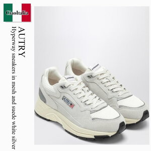 �y���ʌ���E�݌Ɍ���E�����ҏ����I�z �I�[�g���[ / Autry Hyperway Sneakers In Mesh And Suede White Silver / HYLMUM18 / HYLMUM18 UM18 / HYLMUM18UM18 / �X�j�[�J�[
