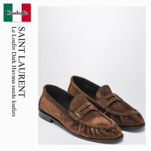 �y���ʌ���E�݌Ɍ���E�����ҏ����I�z �T�����[���� / Saint Laurent Le Loafer Dark Havana Suede Loafers / 839471 27DTT / 839471 27DTT 2319 / 83947127DTT2319 / �h���X�V���[�Y�E�v�C�E�r�W�l�X�V���[�Y