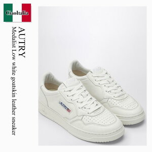 �y���ʌ���E�݌Ɍ���E�����ҏ����I�z �I�[�g���[ / Autry Medalist Low White Goatskin Leather Sneaker / AULWSG10 / AULWSG10 SG10 / AULWSG10SG10 / �X�j�[�J�[