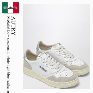 �y���ʌ���E�݌Ɍ���E�����ҏ����I�z �I�[�g���[ / Autry Medalist Low Sneakers In White Light Blue Leather And / AULWLS12 / AULWLS12 LS12 / AULWLS12LS12 / �X�j�[�J�[