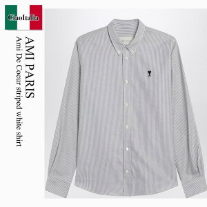 �y���ʌ���E�݌Ɍ���E�����ҏ����I�z �A�~�A���N�T���h���}�e���b�V / Ami Paris Ami De Coeur Striped White Shirt / HSH763CO0087 / HSH763CO0087 039 / HSH763CO0087039 / �V���c