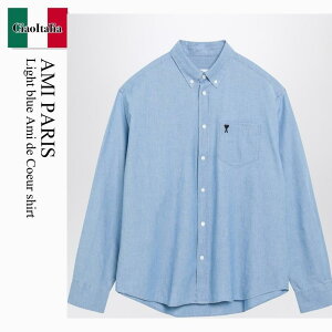 �y���ʌ���E�݌Ɍ���E�����ҏ����I�z �A�~�A���N�T���h���}�e���b�V / Ami Paris Light Blue Ami De Coeur Shirt / HSH822CO0221 / HSH822CO0221 484 / HSH822CO0221484 / �V���c
