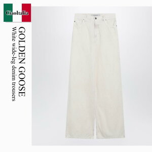 �y���ʌ���E�݌Ɍ���E�����ҏ����I�z �S�[���f���O�[�X / Golden Goose White Wide-Leg Denim Trousers / GWP02079 P002351 / GWP02079 P002351 20100 / GWP02079P00235120100 / �f�j���E�W�[�p��