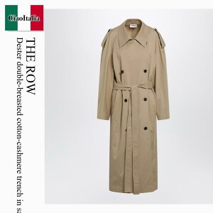�y���ʌ���E�݌Ɍ���E�����ҏ����I�z �U�E���E / The Row Dester Double-Breasted Cotton-Cashmere Trench / 10769W5076 / 10769W5076 SAN / 10769W5076SAN / �R�[�g
