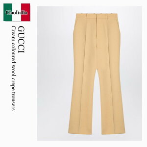 �y���ʌ���E�݌Ɍ���E�����ҏ����I�z �O�b�` / Gucci Cream Coloured Wool Crepe Trousers / 805983 Z7AC3 / 805983 Z7AC3 9048 / 805983Z7AC39048 / �p���c