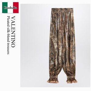 �y���ʌ���E�݌Ɍ���E�����ҏ����I�z �o�����`�m / Valentino Pleated Silk-Blend Trousers / 6B0RB6G09AW / 6B0RB6G09AW UK1 / 6B0RB6G09AWUK1 / �p���c