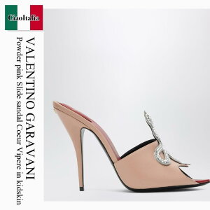 �y���ʌ���E�݌Ɍ���E�����ҏ����I�z �o�����`�m / Valentino Garavani Powder Pink Slide Sandal Coeur Vipere In / 8W0S0PD7HIZ / 8W0S0PD7HIZ AXB / 8W0S0PD7HIZAXB / �T���_���E�~���[��