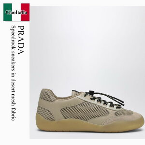 �y���ʌ���E�݌Ɍ���E�����ҏ����I�z �v���_ / Prada Speedrock Sneakers In Desert Mesh Fabric / 1E490O F0F24 / 1E490O 0053ZM0 F0F24 / 1E490O0053ZM0F0F24 / �X�j�[�J�[