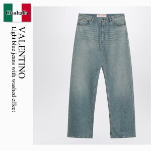 �y���ʌ���E�݌Ɍ���E�����ҏ����I�z �o�����`�m / Valentino Light Blue Jeans With Washed Effect / 6V0DE04NAV4 / 6V0DE04NAV4 558 / 6V0DE04NAV4558 / �f�j���E�W�[�p��