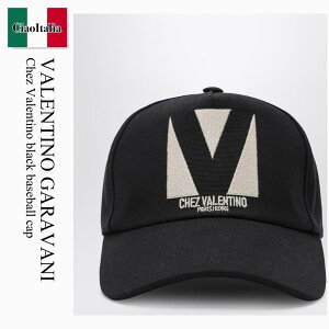 �y���ʌ���E�݌Ɍ���E�����ҏ����I�z �o�����`�m / Valentino Garavani Chez Valentino Black Baseball Cap / 6W2HDA41WGJ / 6W2HDA41WGJ 9LP / 6W2HDA41WGJ9LP / �L���b�v