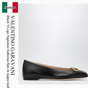 �y���ʌ���E�݌Ɍ���E�����ҏ����I�z �o�����`�m / Valentino Garavani Black Vlogo Signature Ballerina Flats In / 8W0S0PI8RRE / 8W0S0PI8RRE 0NO / 8W0S0PI8RRE0NO / �o���G�V���[�Y