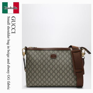 �y���ʌ���E�݌Ɍ���E�����ҏ����I�z �O�b�` / ���΂� / �J�o�� / Gucci Small Shoulder Bag In Beige And Ebony Gg Fabric / 792084 92THG / 792084 92THG 8563 / 79208492THG8563 / �V�����_�[�o�b�O