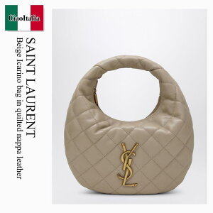 �y���ʌ���E�݌Ɍ���E�����ҏ����I�z �T�����[���� / ���΂� / �J�o�� / Saint Laurent Beige Icarino Bag In Quilted Nappa Leather / 851689 AAANG / 851689 AAANG 2721 / 851689AAANG2721 / �n���h�o�b�O